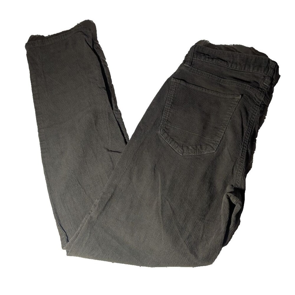Banana Republic Mens Slim Fit Corduroy Pants Olive Brown 30x30 Stretch Cotton